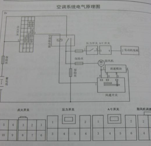 09年长城金迪尔空调线路图