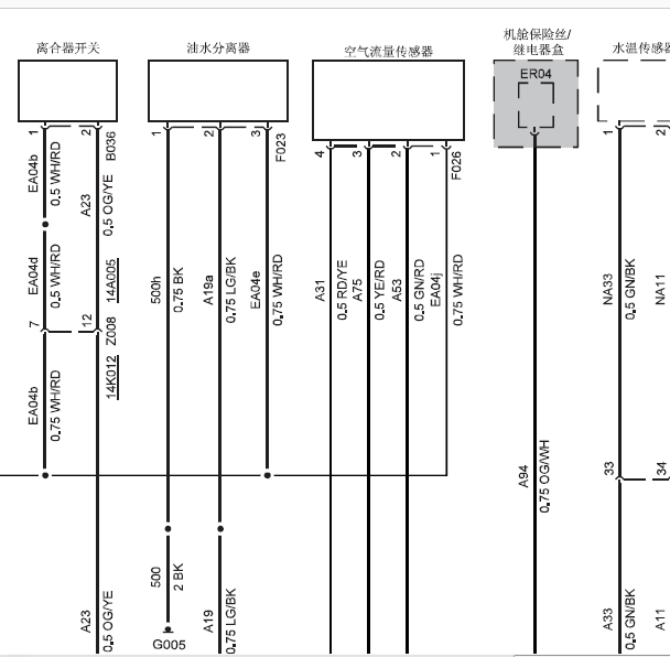 江铃JX493ZLQ4发动机电路图