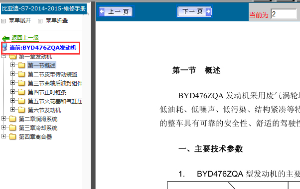 14年比亚迪S7  BYD476ZQA发动机型号