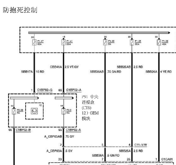 07年长安福特S-MAX  ABS电路图