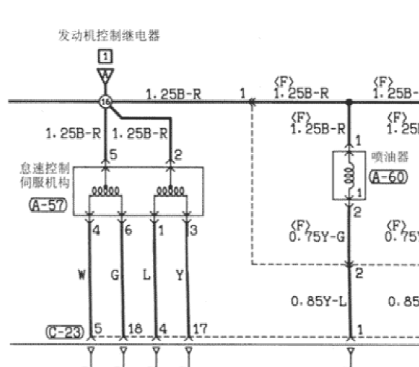 东风菱智EQ491I发动机电路图