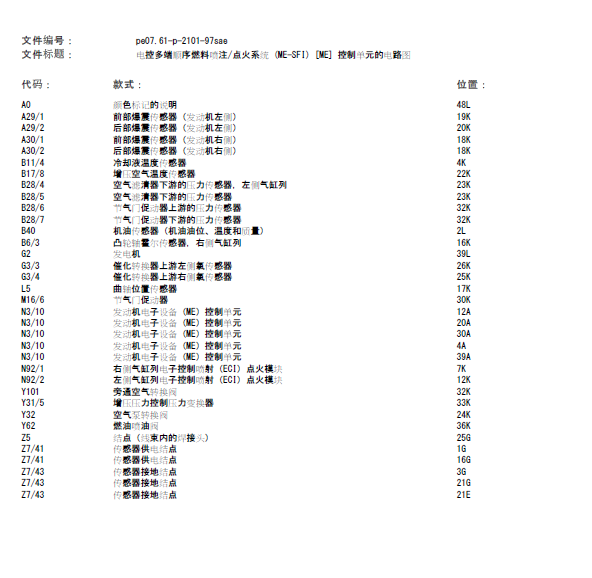 11年奔驰S600发动机线路图