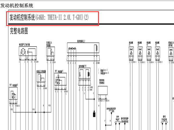 13年现代胜达发动机电路图