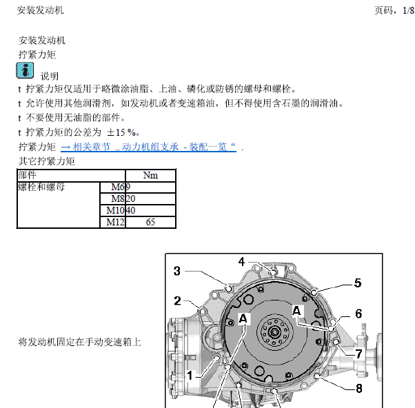 12年奥迪A4L发动机扭矩