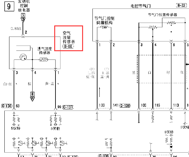 2006年吉普欧蓝德发动机电路图