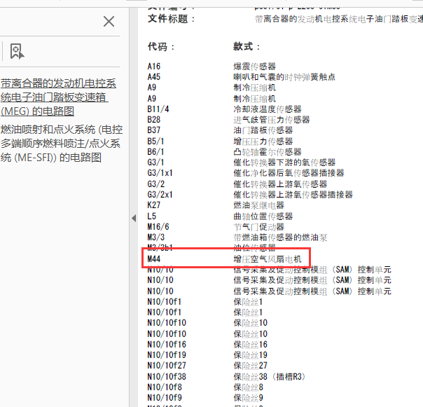 14年奔驰smart冷却风扇电路图