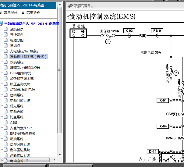 14年海马S5电路图