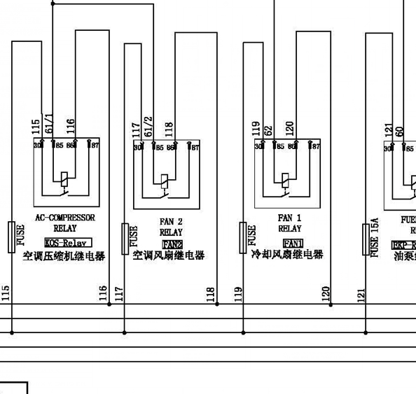 M797冷却风扇线路图