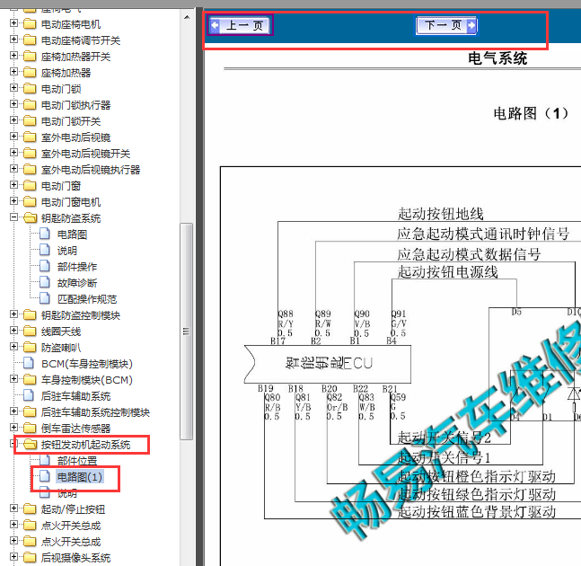 2014-2015年华泰圣达菲启动电路图