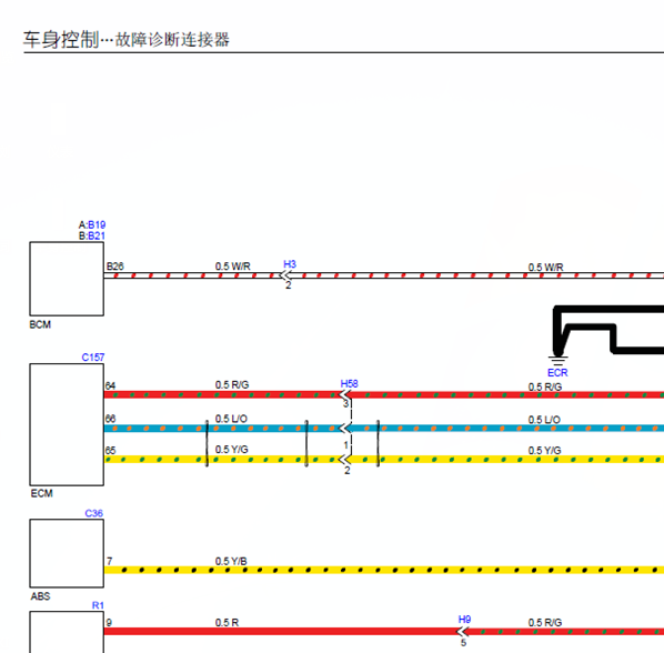 15年五十铃瑞迈OBD线路图