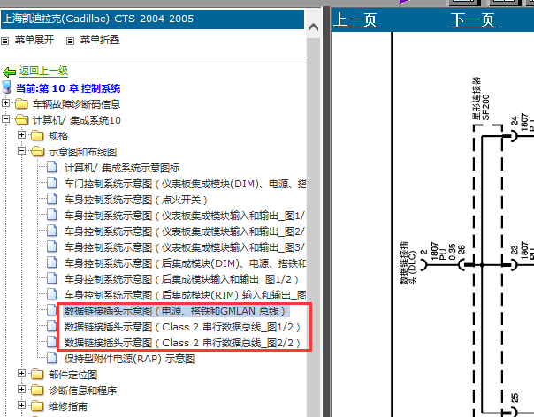 05年凯迪拉克CTS通讯电路图