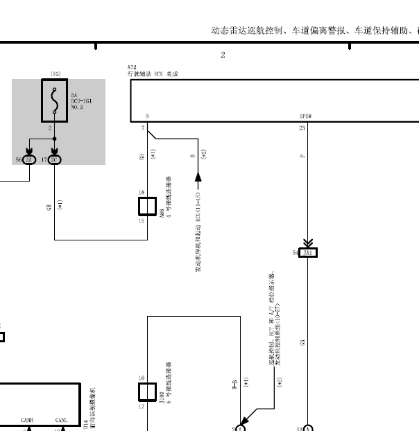 16年RX200T雷达线路图