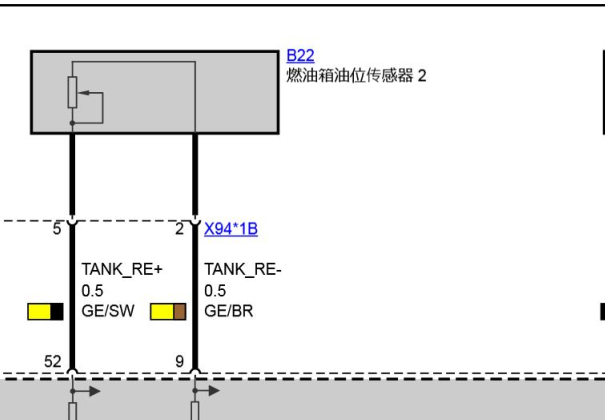 2011年宝马汽油油表感应 线路图