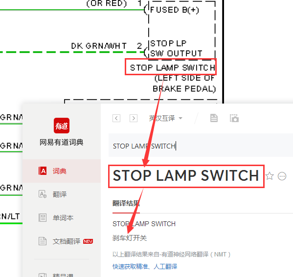 08年吉普指南者刹车灯开关线路图