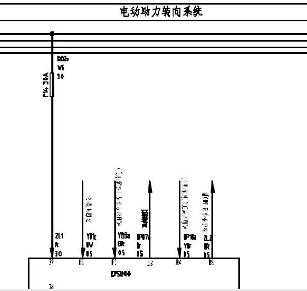 东风小康C37转向电路图