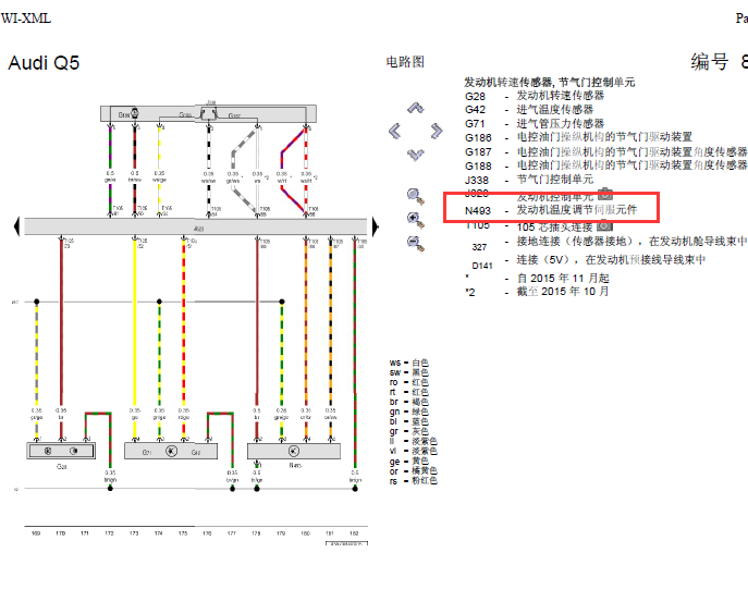 奥迪Q5  CUJ发动机电路图