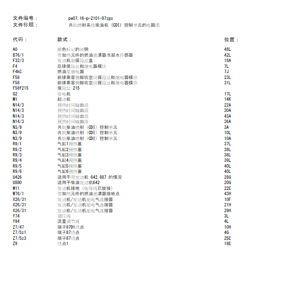 17年奔驰G350d发动机线路图