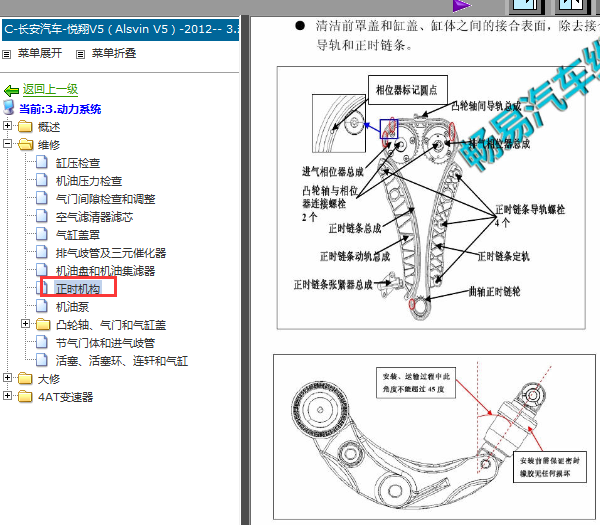 12年长安悦翔V5发动机正时