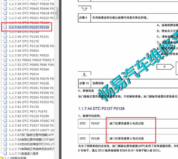 2014年吉利金刚油门位置传感器资料