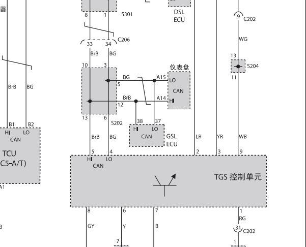 2007年双龙享御TGS电路图
