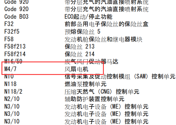 奔驰GLA200风扇电机电路图