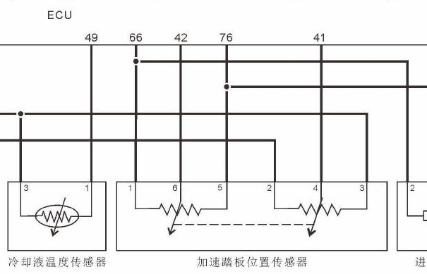13年帅客油门踏板电路图