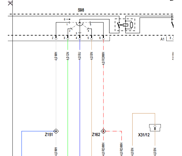 2006年奔驰唯雅诺空调和加热器电路图