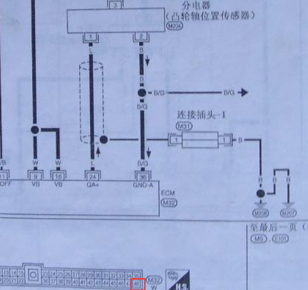 郑州日产KA24发动机电路图