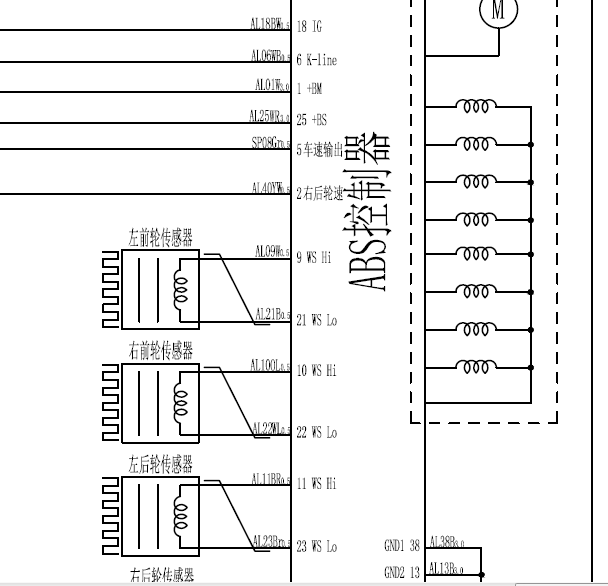 北斗星X5 ABS电路图