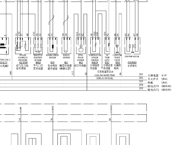 长安之星JL474Q发动机电路图