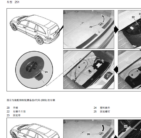 16年奔驰R320保险盒拆装及保险丝人分布定义图