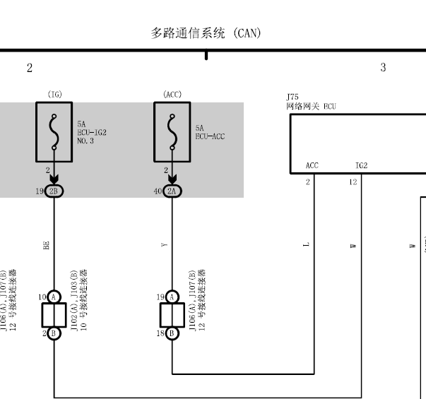 16年雷克萨斯RX450H通讯线路图