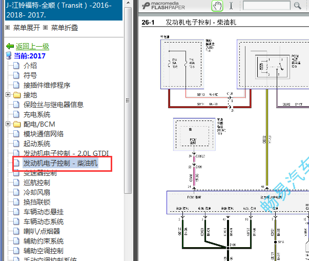 全顺2.2柴油机电路图