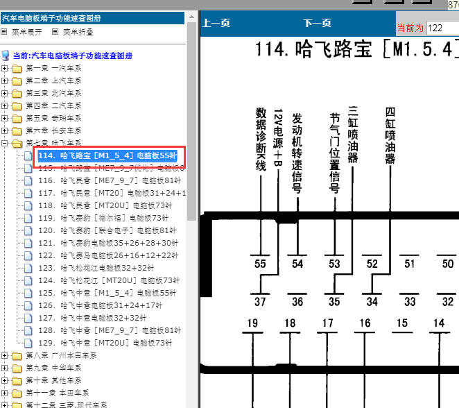 哈飞路宝发动机针脚定义图