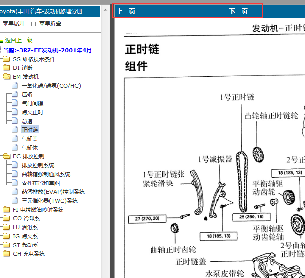 丰田3RZ发动机维修手册
