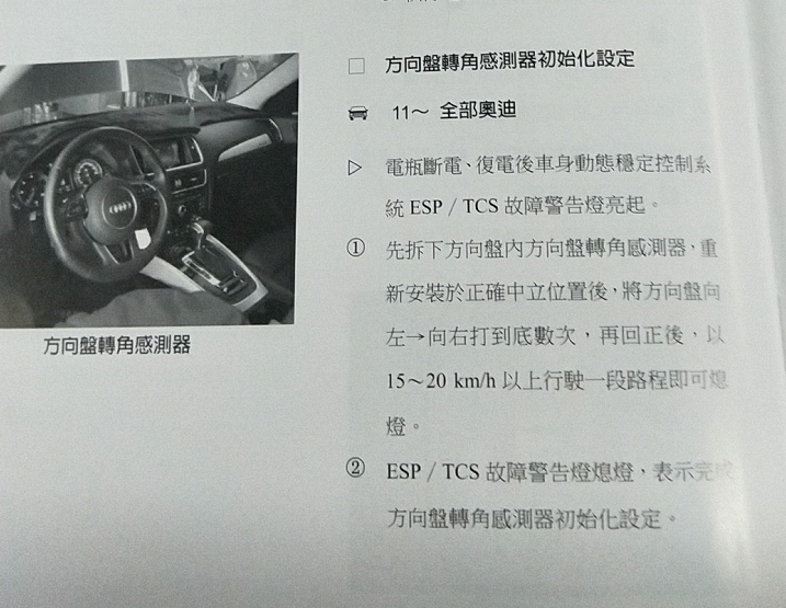 11年前奥迪全系转向角匹配