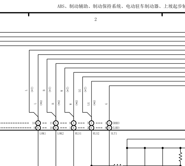 17年雷克萨斯RX200T ABS电路
