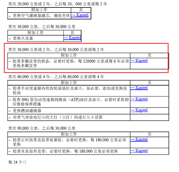 15年大众速腾皮带更换周期