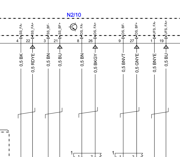 15年奔驰E260气囊电路图