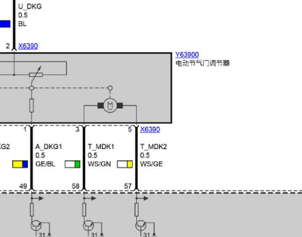 2012年宝马X5电子气门电路图