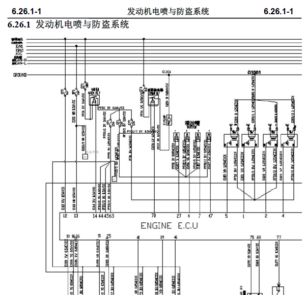 13年长安睿骋发动机线路图