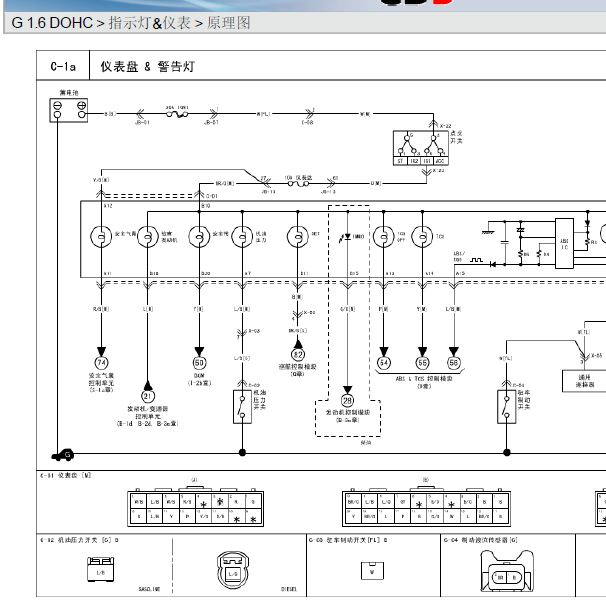 2007年起亚赛拉图仪表电路图