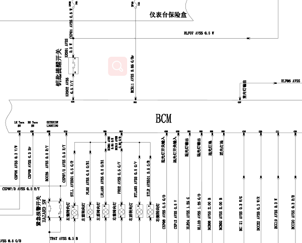 2017年长安CX70车身电路图