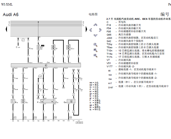 05年奥迪A6空调线路图