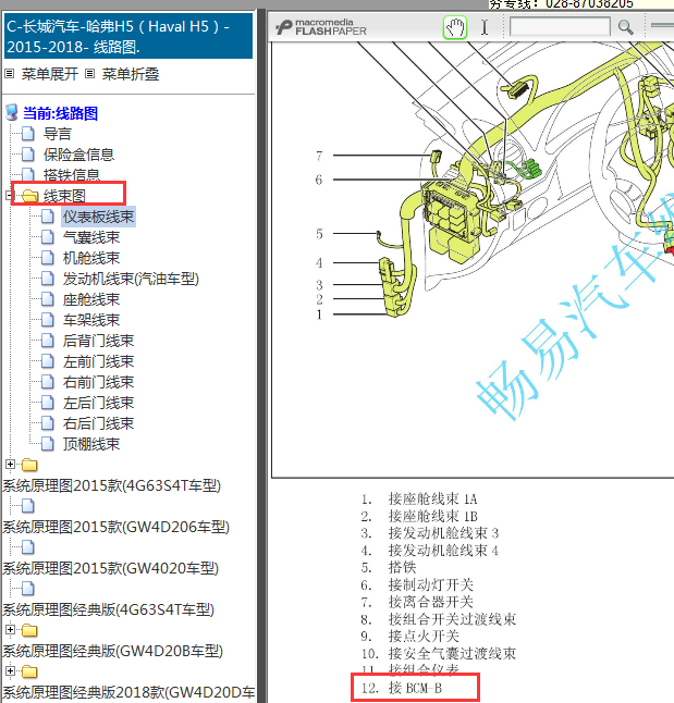 2015-2018年长城哈弗H5车身控制模块位置