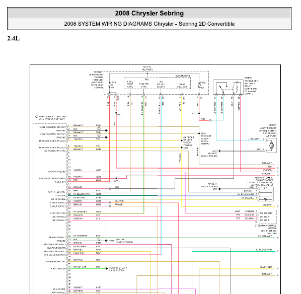 2008年铂锐发动机电路图
