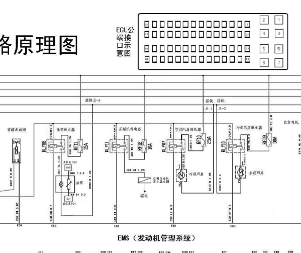 北汽威旺发动机针脚