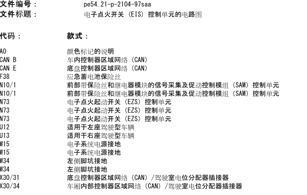 2008年奔驰S600点火系统电路图