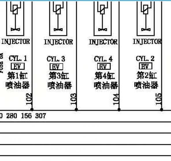 长安之星465Q喷油嘴线路图