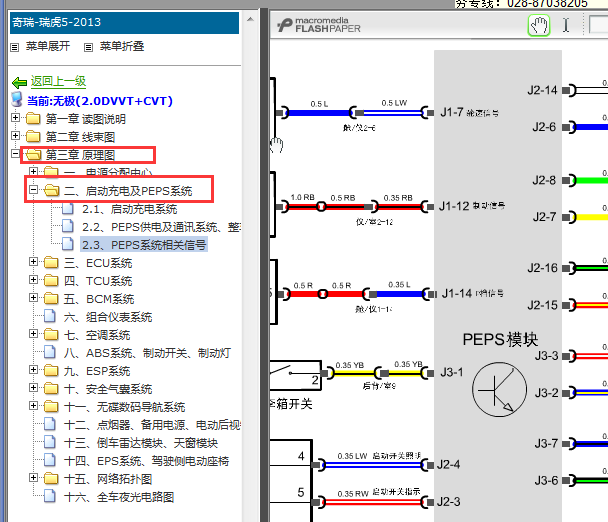 2014-2015年奇瑞瑞虎5智能钥匙电路图